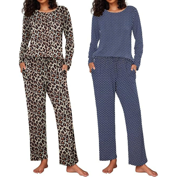 2 Pack Long Sleeve Sleepwear Loungewear