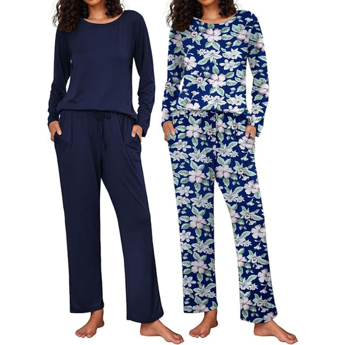 2 Pack Long Sleeve Sleepwear Loungewear