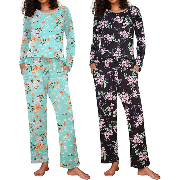 2 Pack Long Sleeve Sleepwear Loungewear