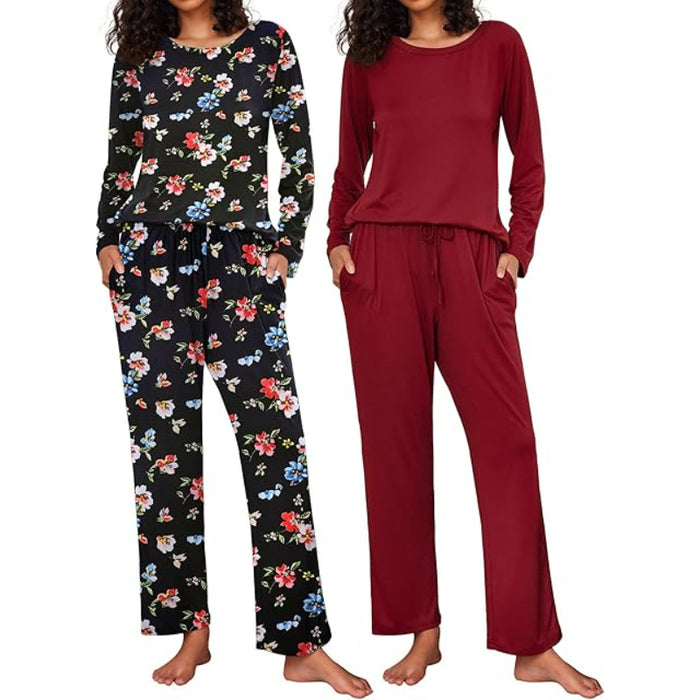 2 Pack Long Sleeve Sleepwear Loungewear