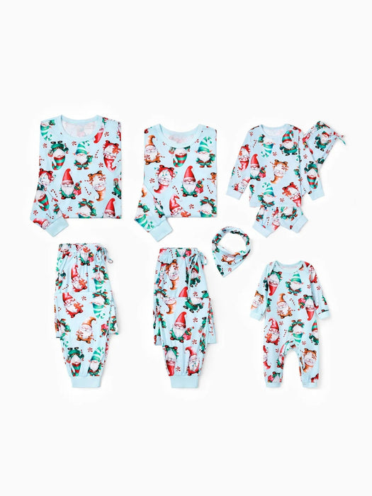 Santa And Reindeer Printed Family Matching Pajama Set