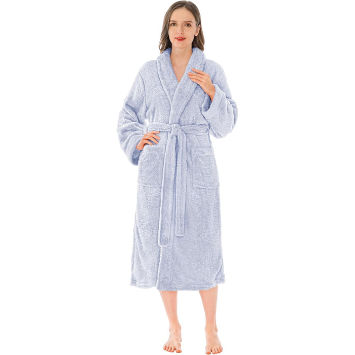 Fluffy Plush Soft Bathrobe