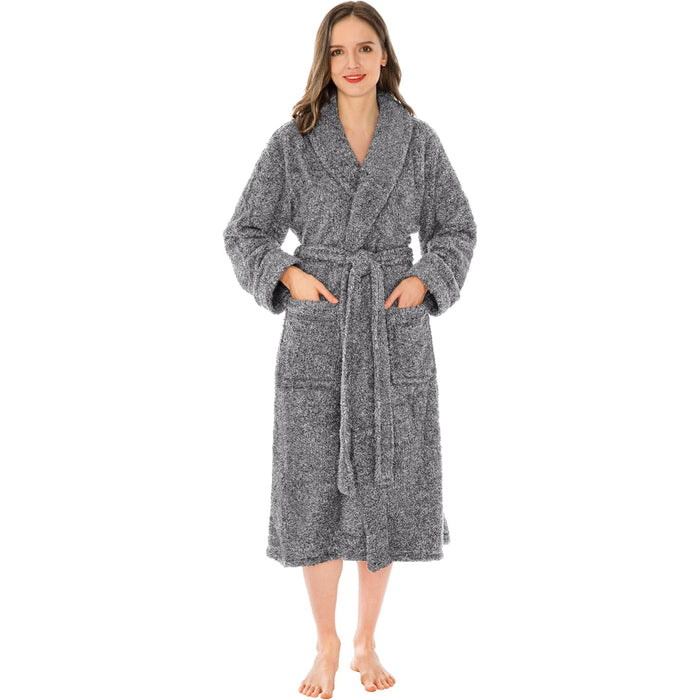 Fluffy Plush Soft Bathrobe