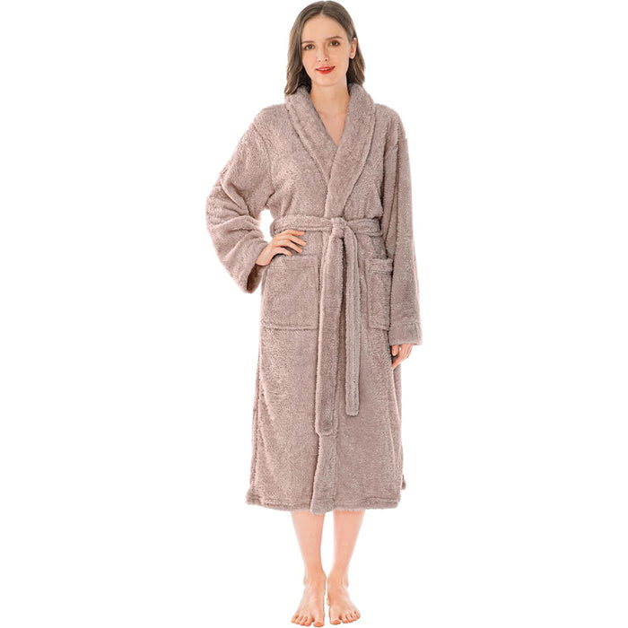 Fluffy Plush Soft Bathrobe