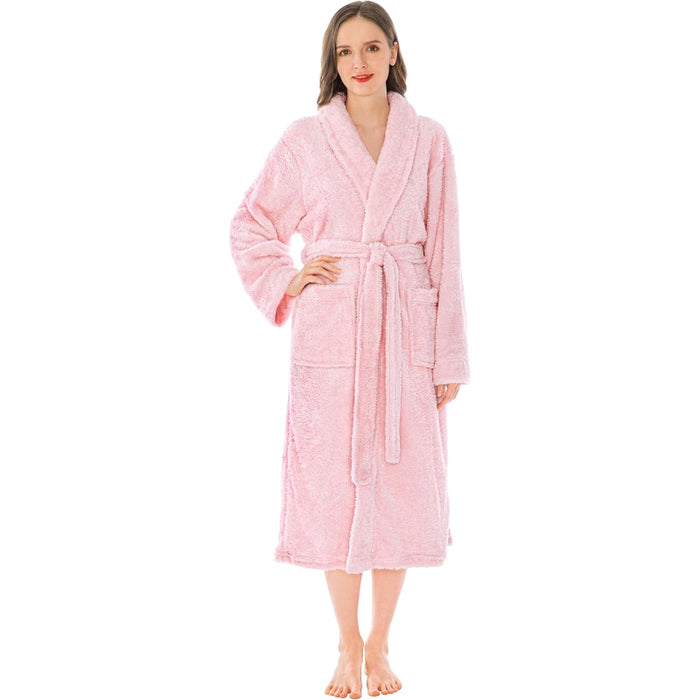 Fluffy Plush Soft Bathrobe