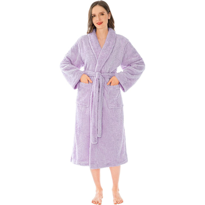 Fluffy Plush Soft Bathrobe