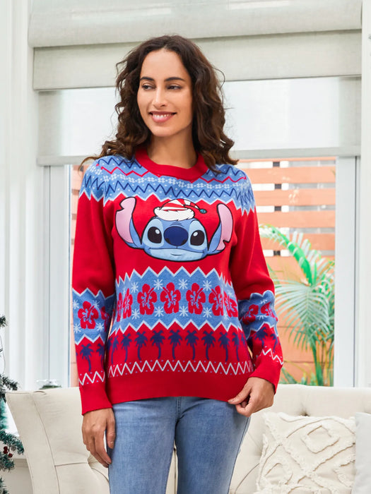 Cartoon Printed Matching Christmas Sweater