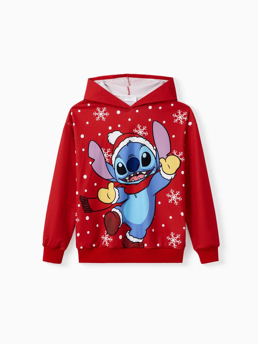 Stitch Festive Family Matching Christmas Hoodie Set