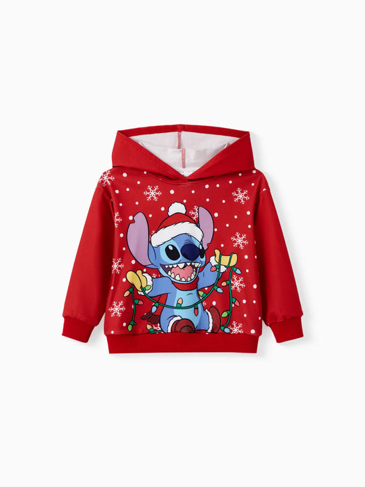 Stitch Festive Family Matching Christmas Hoodie Set