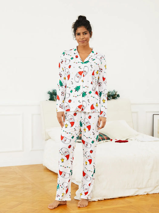 Christmas Festival Print Family Matching Pajama Set