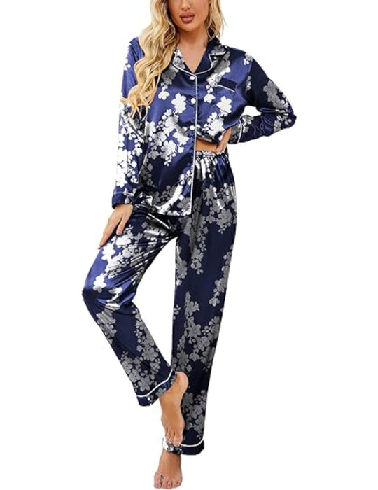 Floral Patterned Comfy Pajamas Set