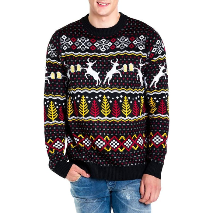 Cheerful Festive Pullover Sweater For Christmas