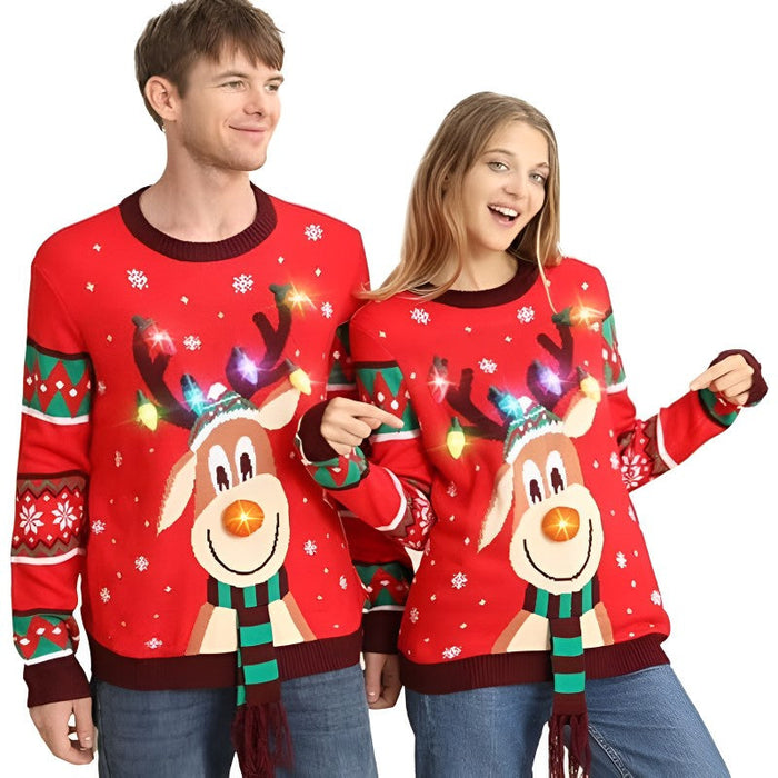 Illuminated Festive Christmas Sweater