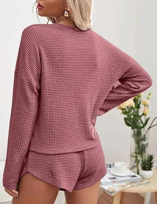 Long Sleeve Tops And Knit Pajama Sets