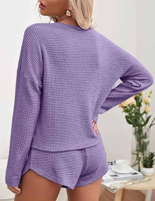 Long Sleeve Tops And Knit Pajama Sets