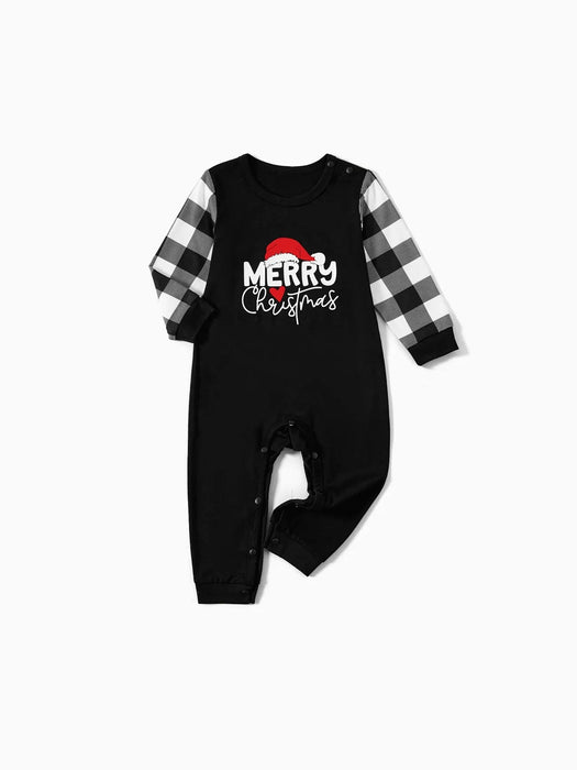 Merry Christmas Plaid Family Matching Pajama Set