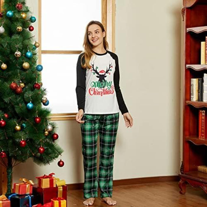 Holiday Letter Print Family Matching Pajama Set