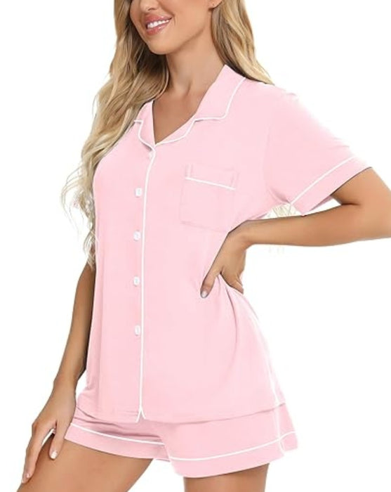 Piping Trim Comfy Pajamas Set