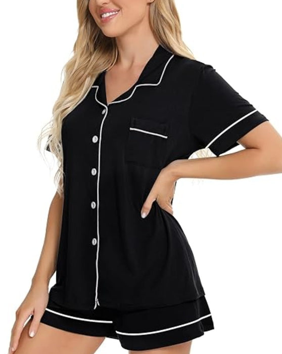 Piping Trim Comfy Pajamas Set