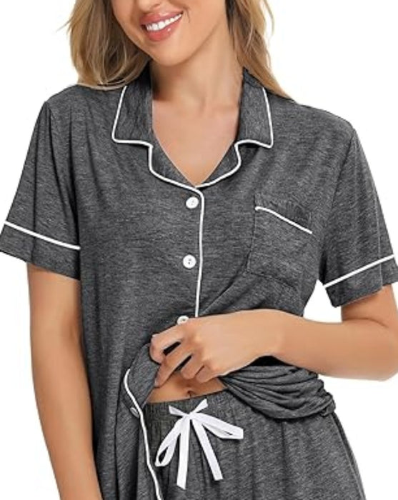 Piping Trim Comfy Pajamas Set