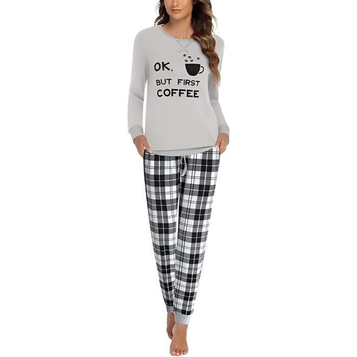 Plaid Print Comfy Pajama Set