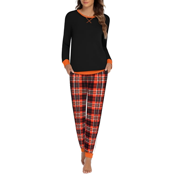 Plaid Print Comfy Pajama Set