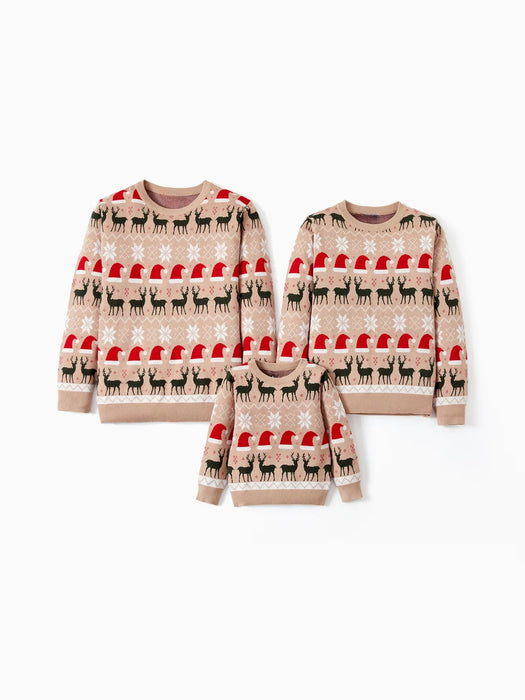 Reindeer Family Matching Christmas Sweater