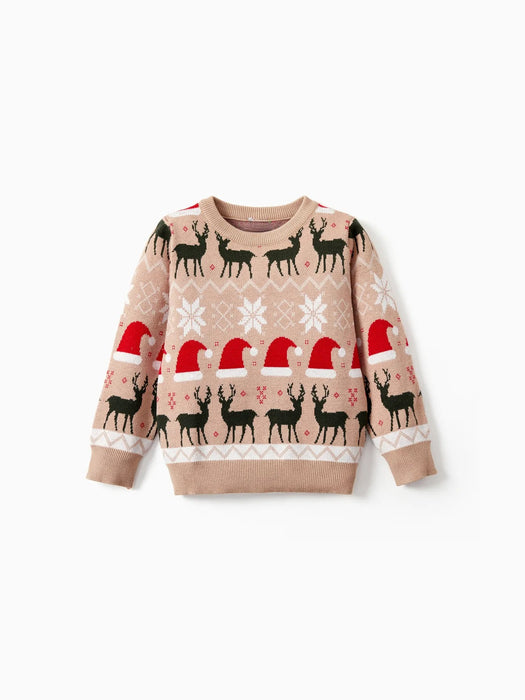 Reindeer Family Matching Christmas Sweater