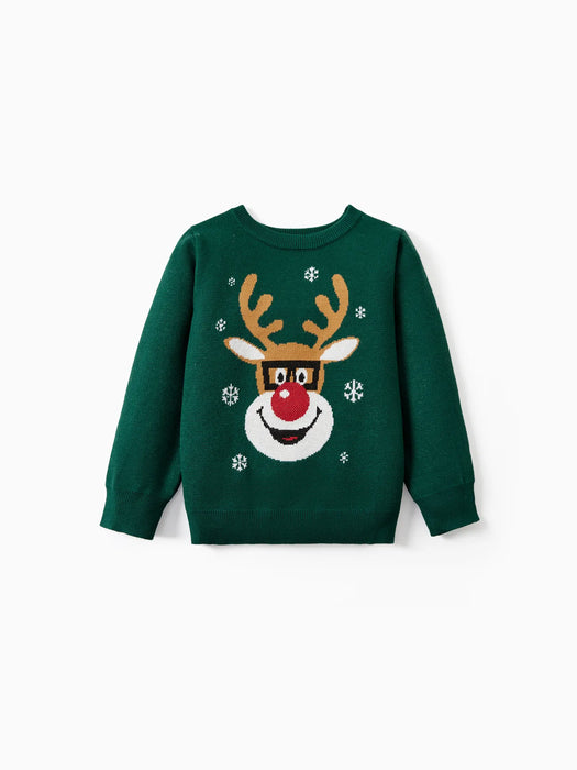 Reindeer Glasses Matching Christmas Sweater