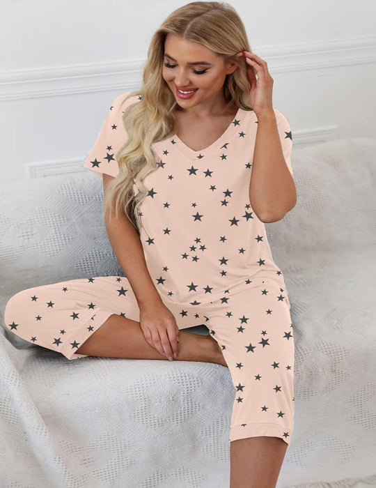Short Sleeve Sleepwear Pajama Set