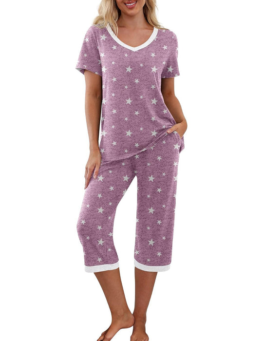 Short Sleeve Sleepwear Pajama Set