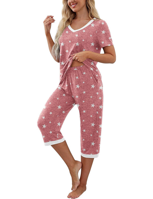 Short Sleeve Sleepwear Pajama Set