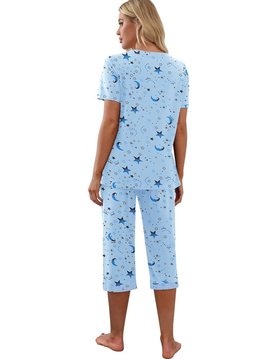 Short Sleeve Sleepwear Pajama Set