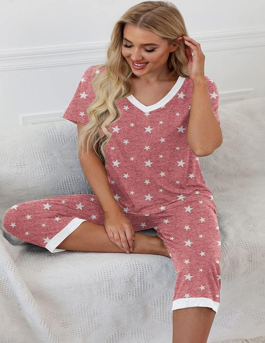 Short Sleeve Sleepwear Pajama Set