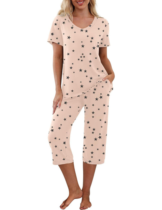 Short Sleeve Sleepwear Pajama Set