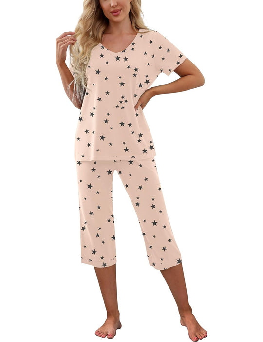 Short Sleeve Sleepwear Pajama Set