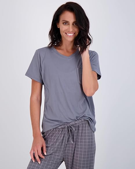 Short Sleeve Top With Comfy Pants Set