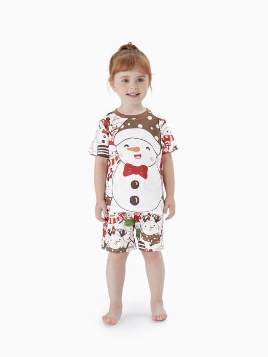 Snowman Printed Family Matching Pajama Set