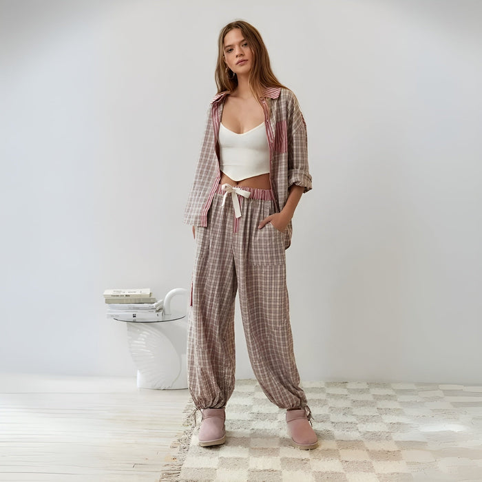 Soft Lounge Pajama Set For Comfort