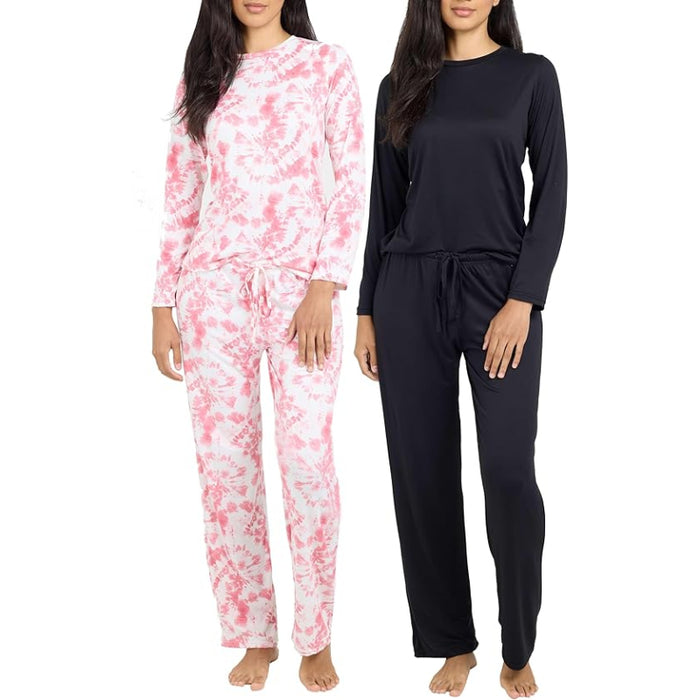 2 Pack Pajama And Long Sleeve Tshirt Set