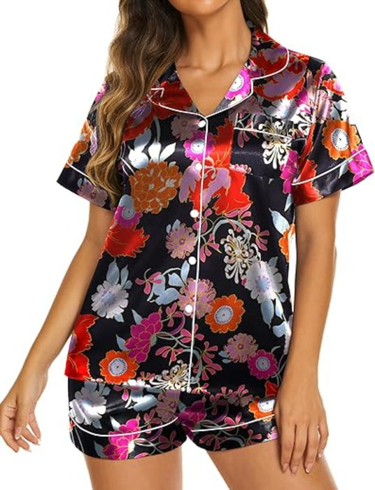 Two Piece Short Sleeve Loungewear Set