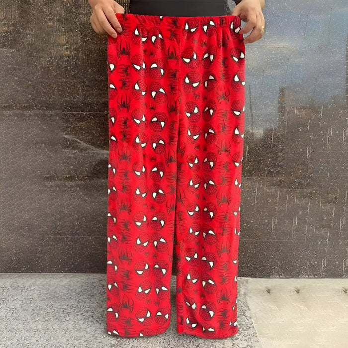 Velvet Lounge Pajama Pants With Stretchable Waistband