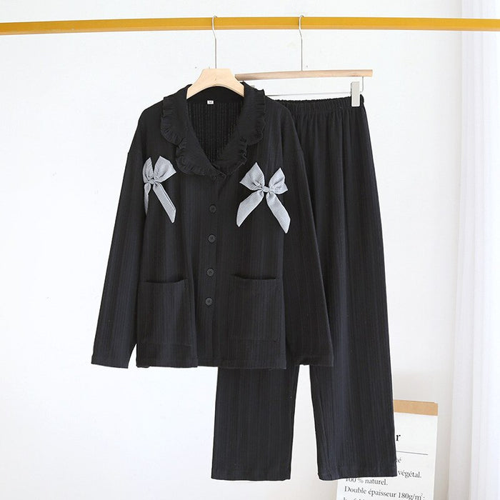 Ladies Long-Sleeved 2 Piece Pajama Set