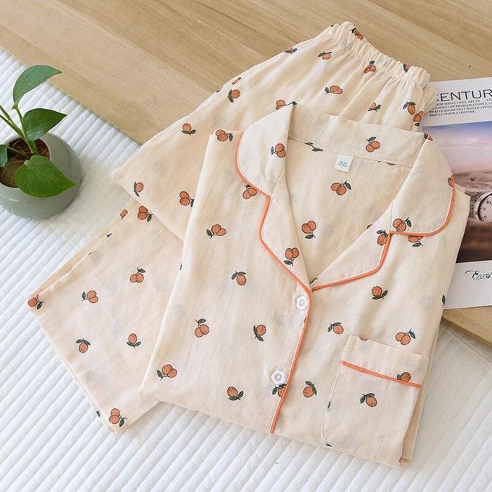 Women's Long Sleeve Printed 2 Piece Pajama Set