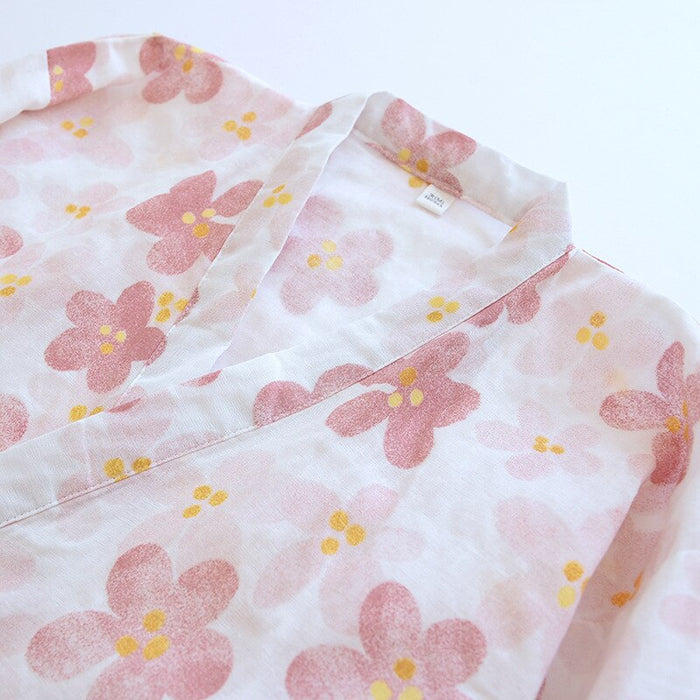 Women's Floral 2 Piece Kimono Pajama Set
