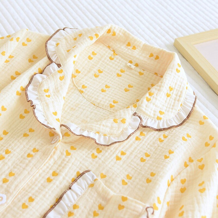 Women's Short Sleeve Geometric Pattern 2 Piece Pajama Set