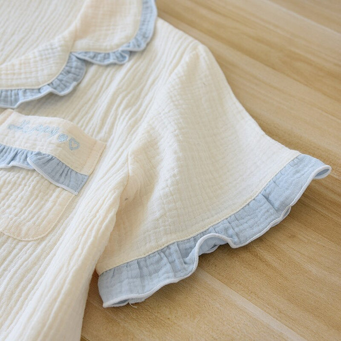 Women's 2 Piece Cotton Crepe Pajama Set