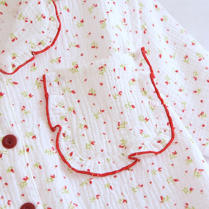 Women's Cotton Crepe 2 Piece Floral Pajama Set