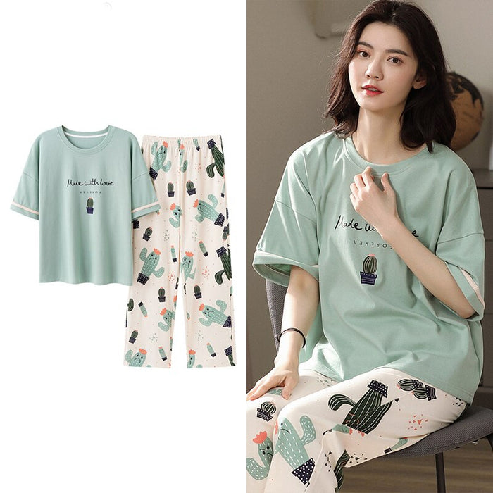 Women Sleepwear Cartoon Pajamas