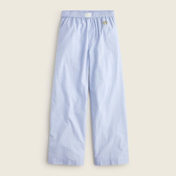 Cotton Wide-Leg Pajama Pant
